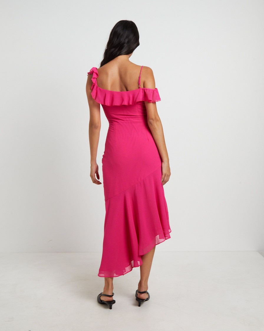 Clearance CHARLIE HOLIDAY Alexandra Maxi Dress In Pink