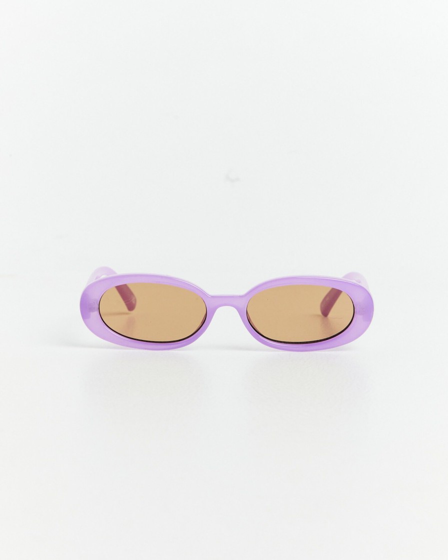 Wholesale LE SPECS Outta Love Milky Digital Sunglasses Lavender/Light Brown Mono