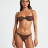 Online SUBTITLED Skinny Strap Underwire Top In Coffee Brown