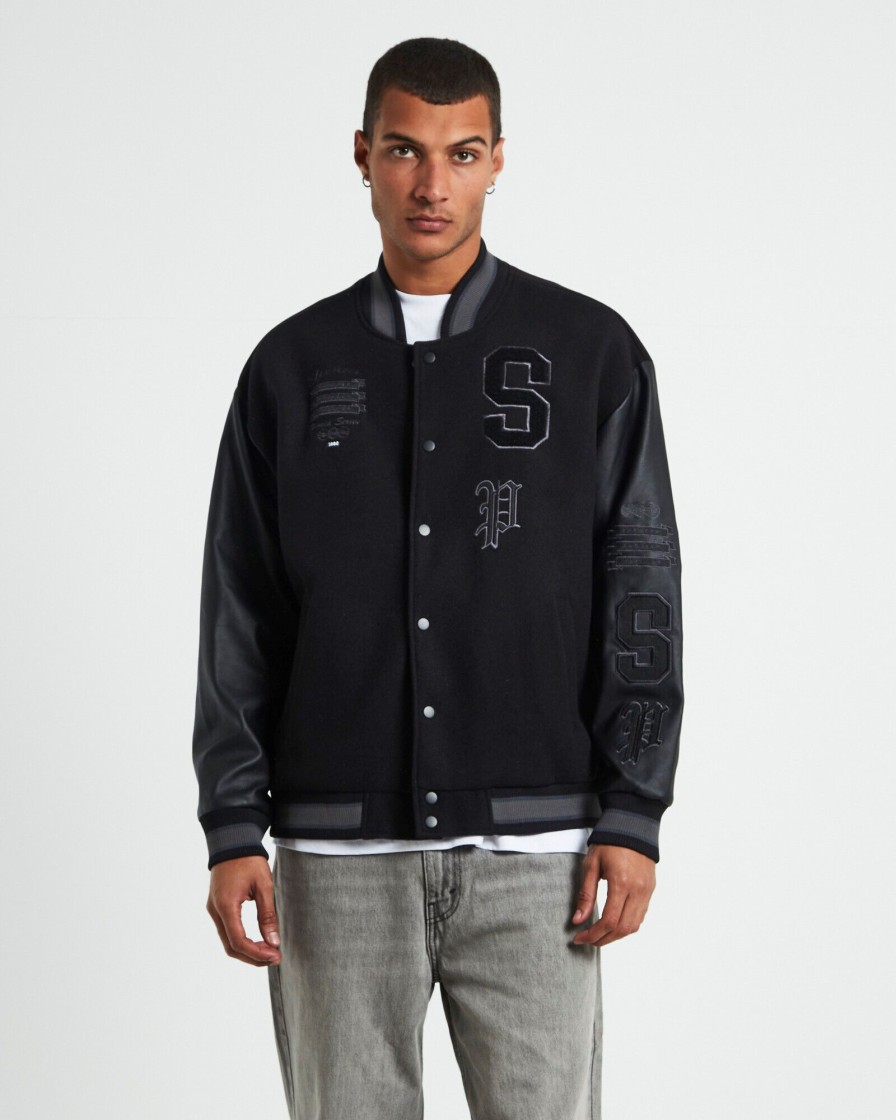 Best SPENCER PROJECT World Series Letterman Jacket Black