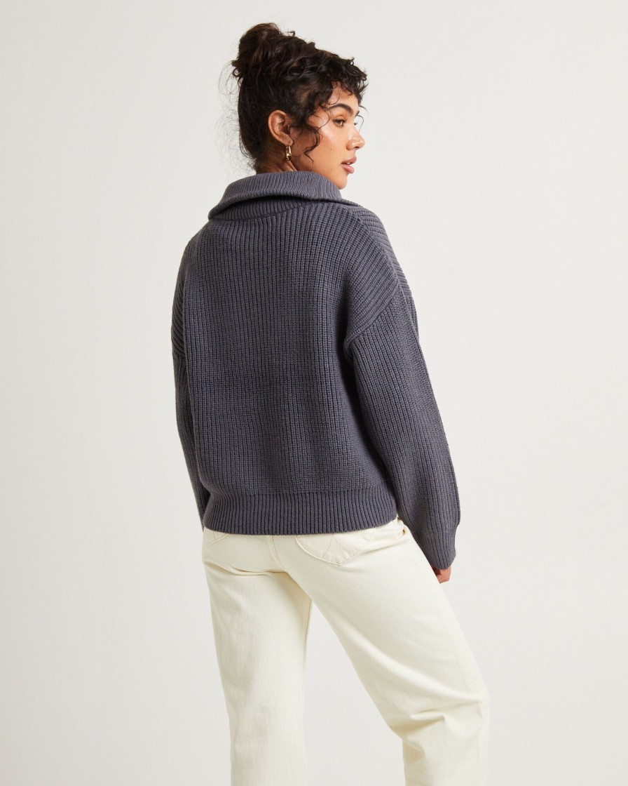 Hot SUBTITLED Ezra Half Zip Knit Pull Over