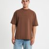 Wholesale STANDARD JEAN CO Kerning Short Sleeve T-Shirt In Brown