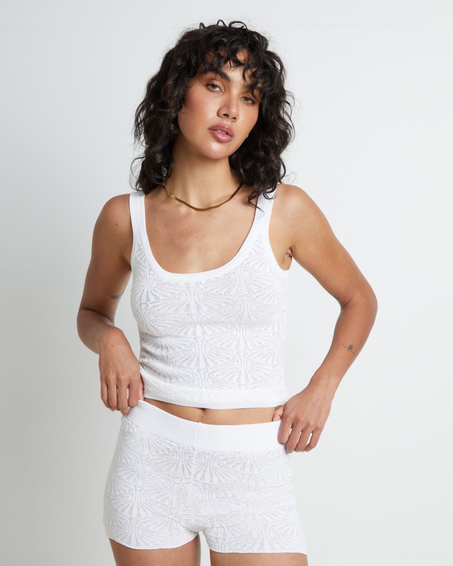 Hot SNDYS Josefina Top In White