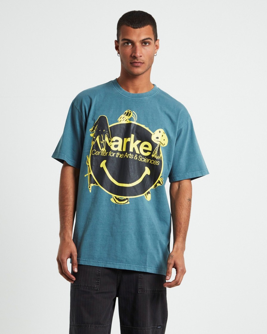 Clearance MARKET Smiley Arts & Sciences T-Shirt Sage Green