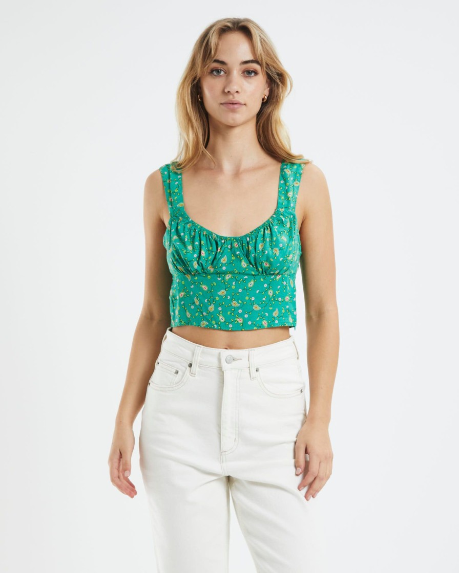 Online MOTEL ROCKS Gladis Top Paisley Green