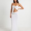 New SUBTITLED Josie Crochet Maxi Skirt In White