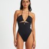 Clearance SUBTITLED Bandeau One Piece In Black