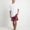 Best FORMER Swans Baggy Trunk Boardshorts In Crimson