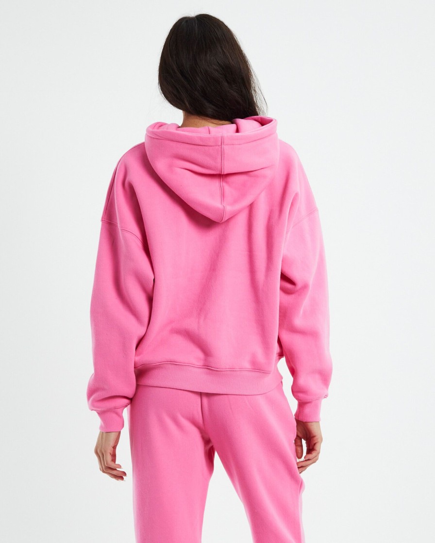 Best INSIGHT Cross My Heart Fleece Hoodie Pink