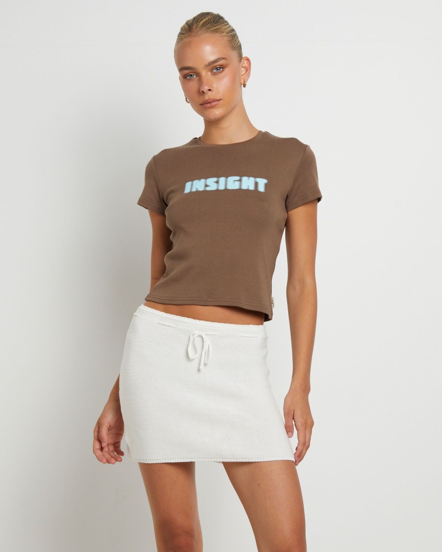 Best INSIGHT Dazed & Confused Baby Tee In Chocolate