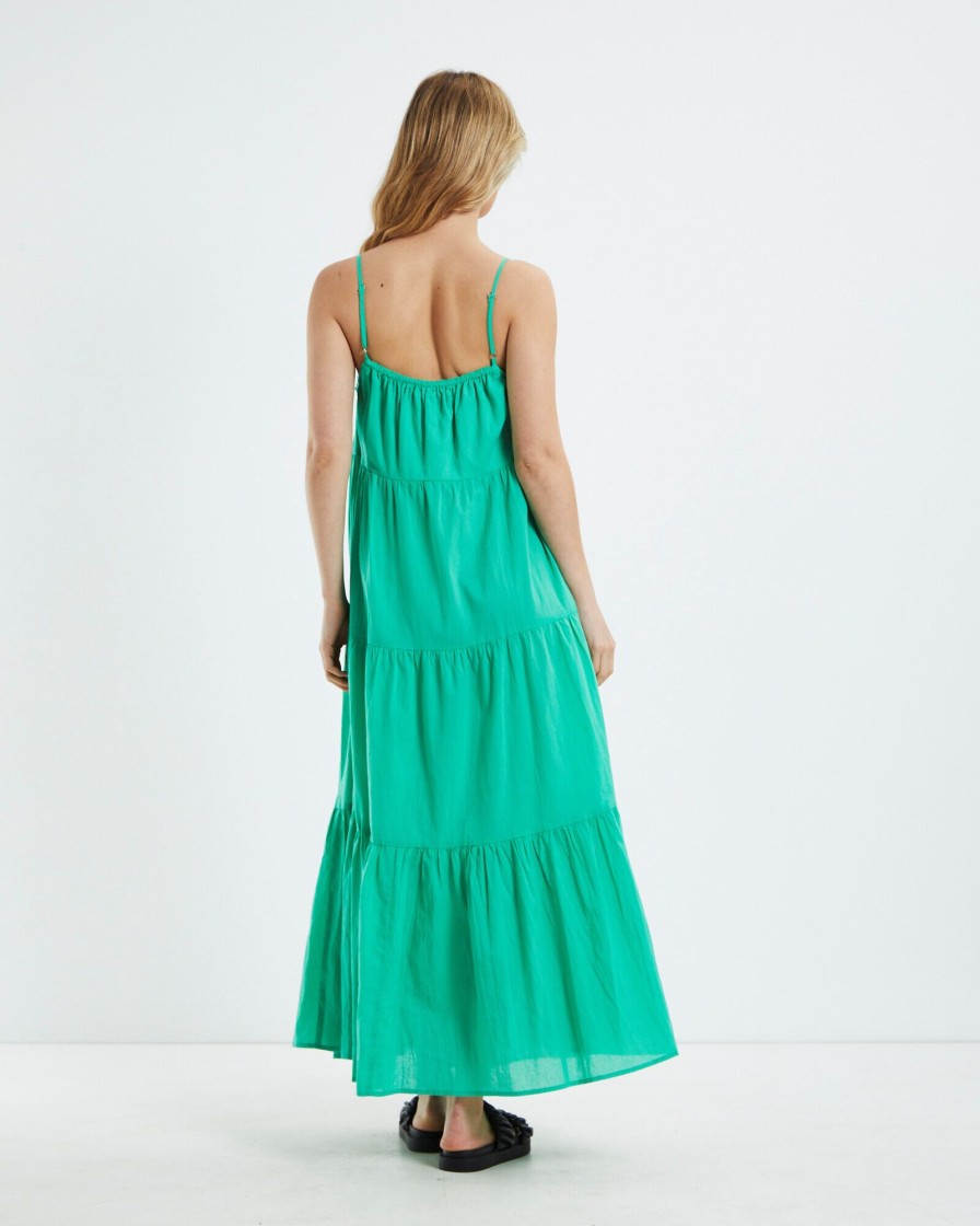 Hot CHARLIE HOLIDAY Jenna Maxi Dress Green