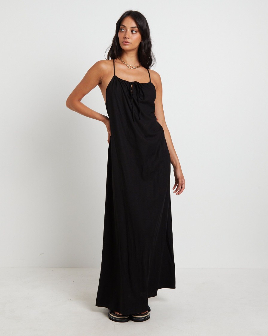 Hot SUBTITLED Mischa Maxi Dress In Black