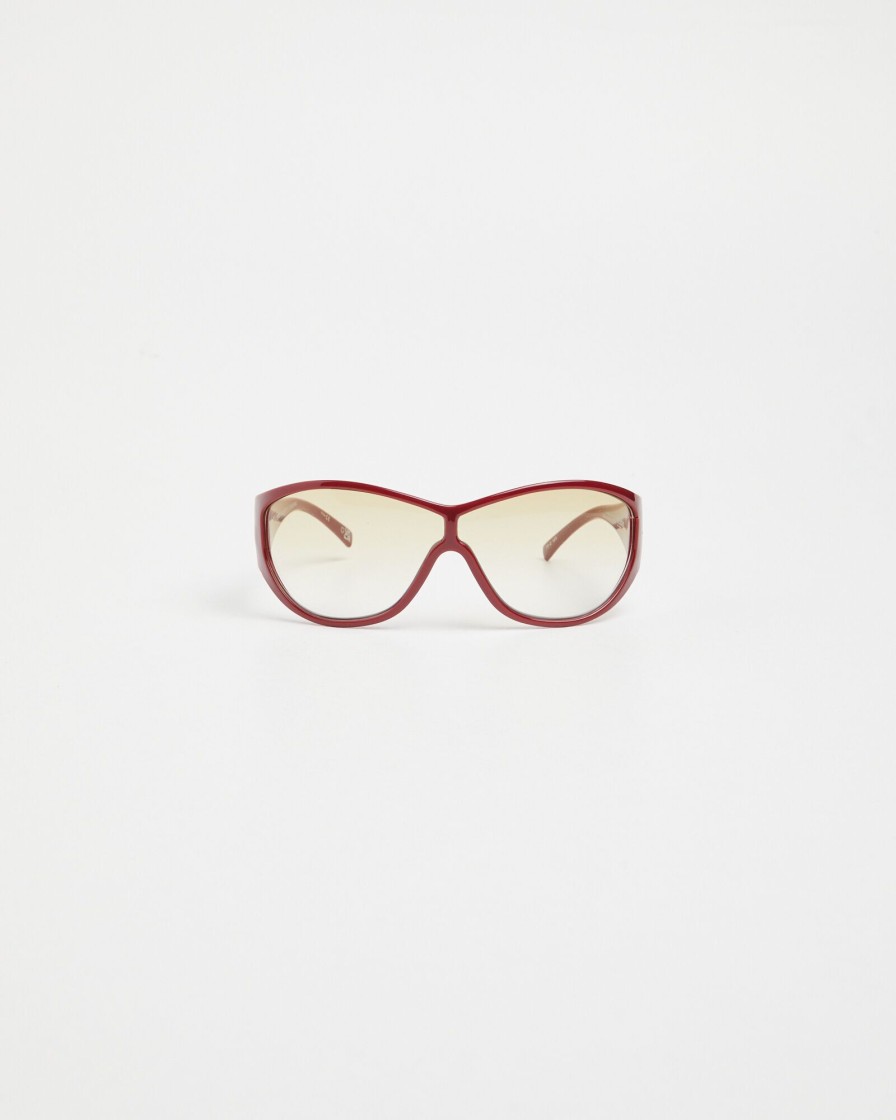 Hot LE SPECS Polarity Sunglasses Burgundy/Mocha