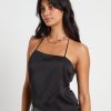 Wholesale ALICE IN THE EVE Suki Silky Asymmetric Top In Black