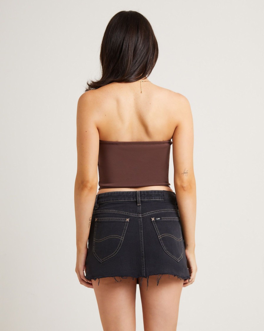 Online VON DUTCH Yardage Bandeau Top In Brown