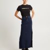 Hot CALVIN KLEIN Denim Maxi Skirt Dark