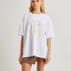 Clearance SUBTITLED Sandy Oversized Short Sleeve T-Shirt In White