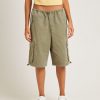 Best INSIGHT Shallows Cargo Jort Shorts In Khaki