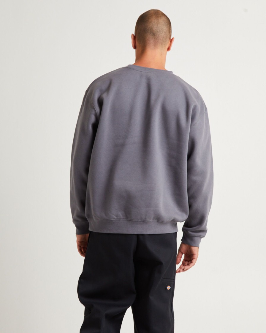 New FORMER Crux Tribute Crew Jumper Iron Grey