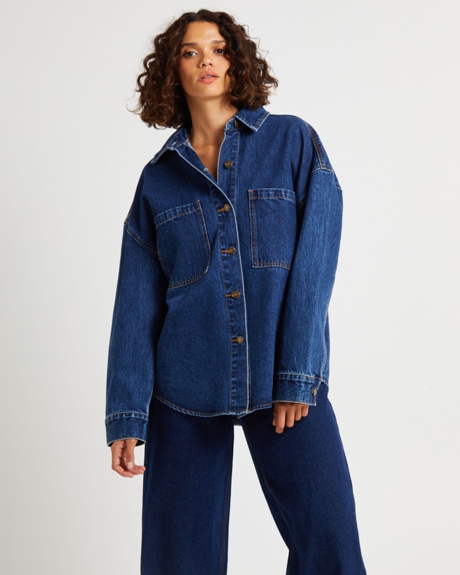 Wholesale INSIGHT Hailey Denim Shirt Jacket