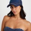 Best VON DUTCH Navy Stone Denim Trucker Cap