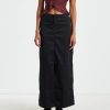 Clearance MOTEL ROCKS Haisley Cargo Maxi Skirt Black