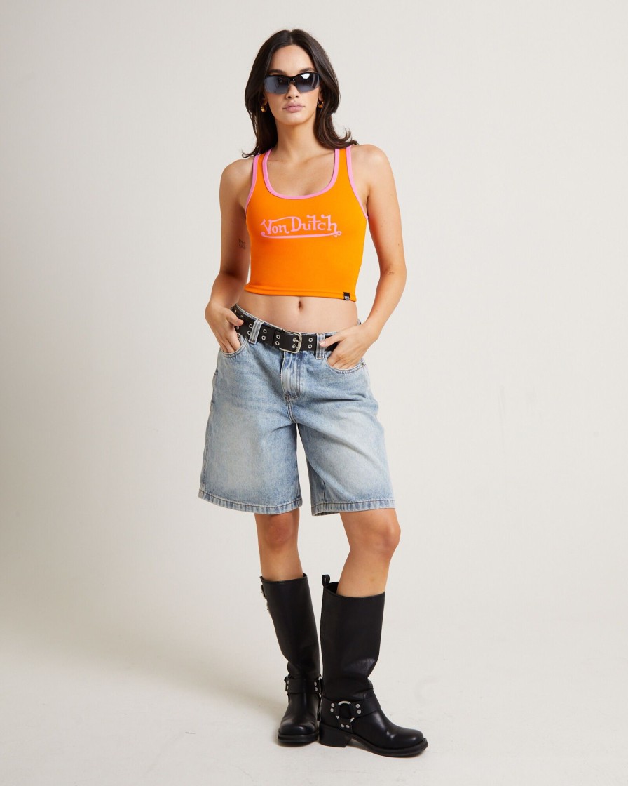 Best VON DUTCH Contrast Tank Top