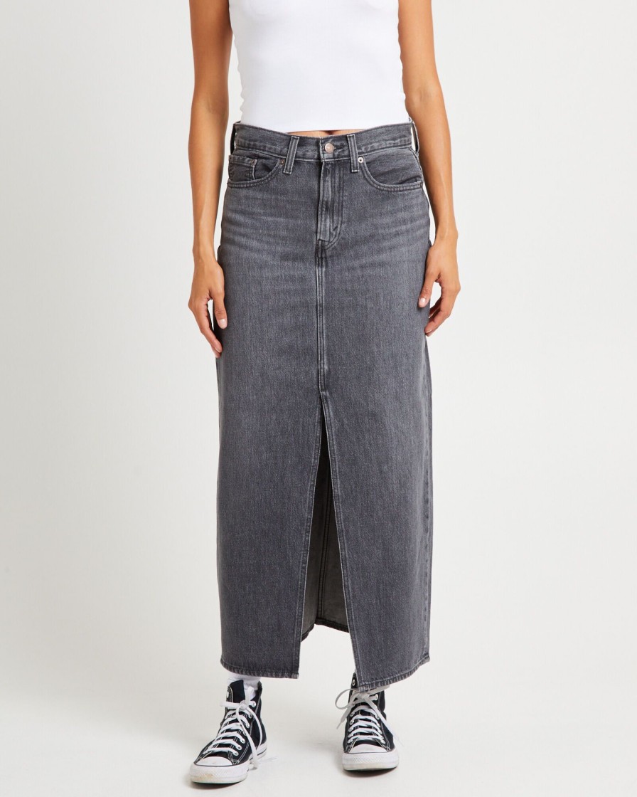 New LEVIS Ankle Column Maxi Skirt Adventure Seeker