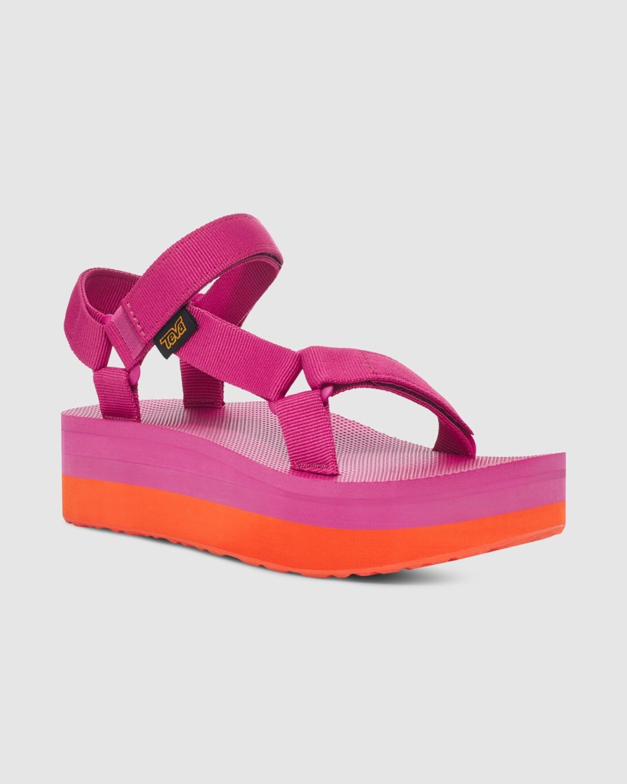 Online TEVA Women'S Flatform Universal Sandals In Rose/Violet/Orange