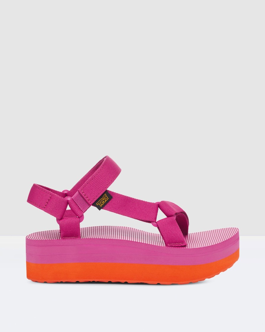 Online TEVA Women'S Flatform Universal Sandals In Rose/Violet/Orange