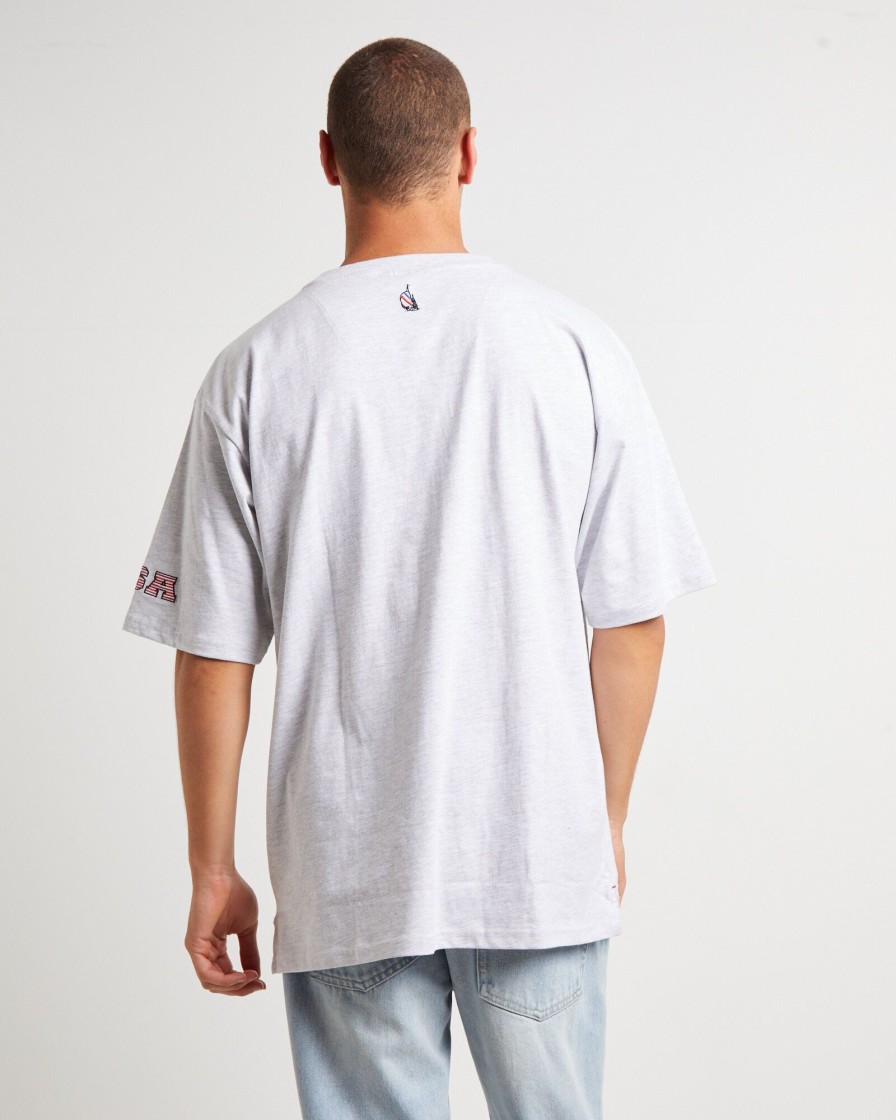 New NAUTICA Trela Short Sleeve T-Shirt In Ice Marle Grey