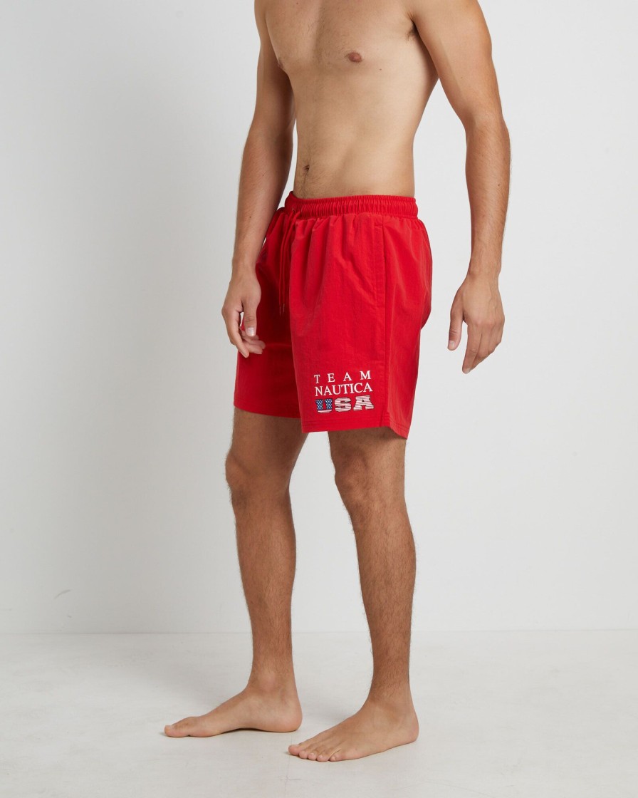 Hot NAUTICA Hyron Swimshorts In True Red