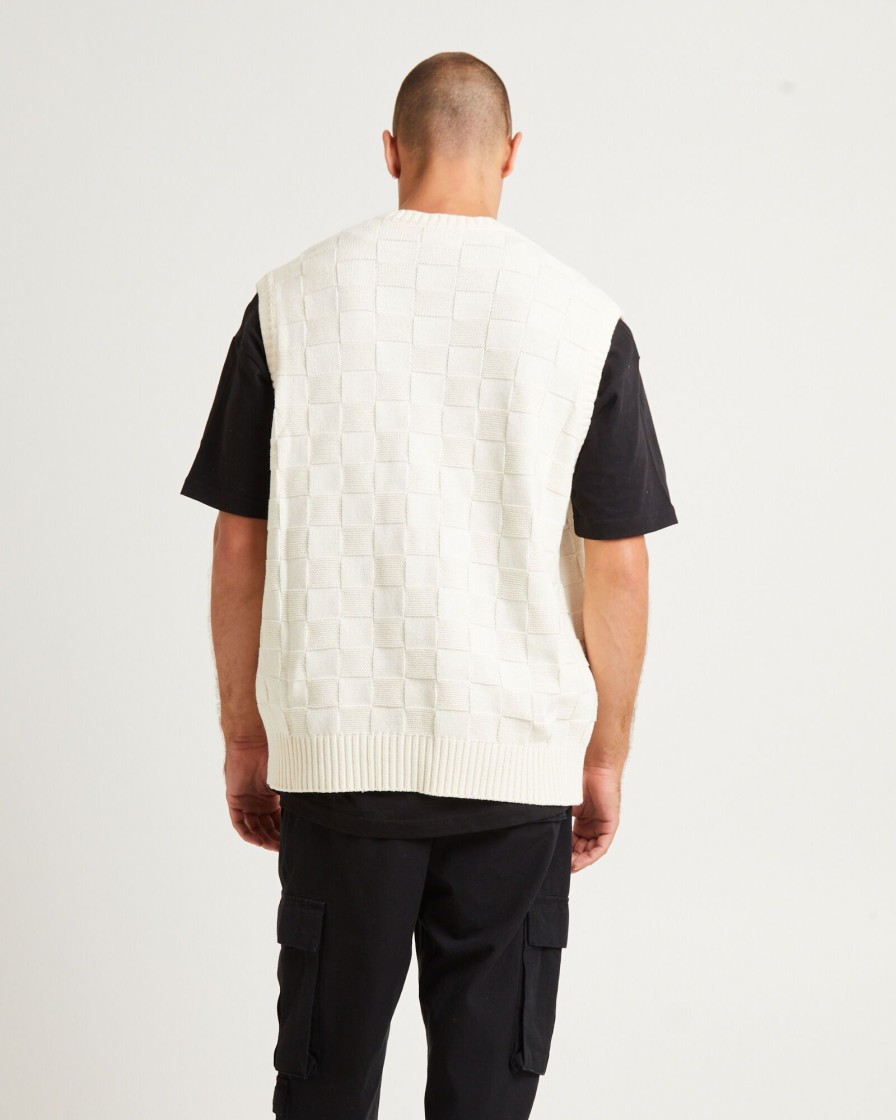 Clearance SPENCER PROJECT Check Knit Vest