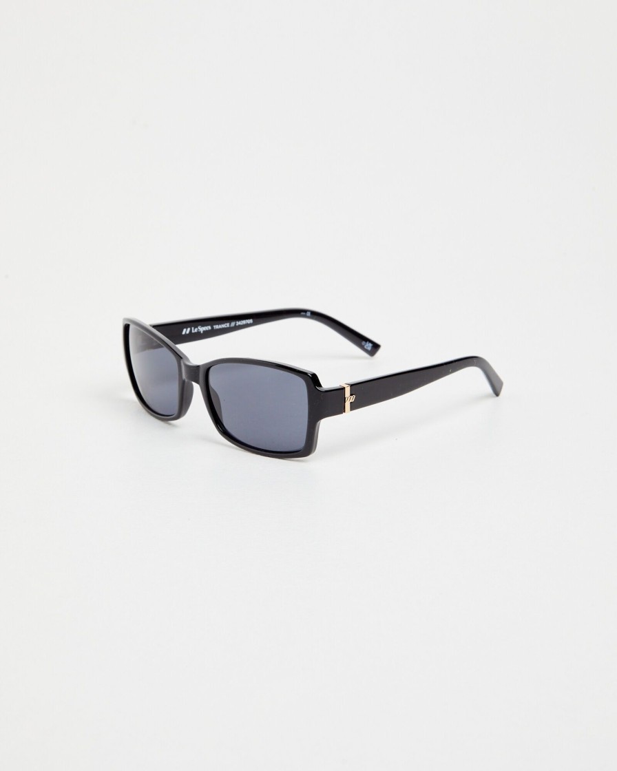 Best LE SPECS Trance Sunglasses Black/Smoke