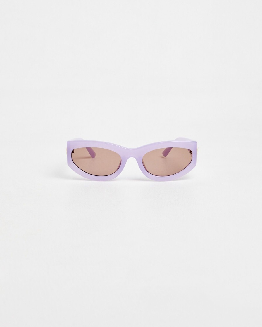 New INSIGHT Blake Rectangle Sunglasses In Purple