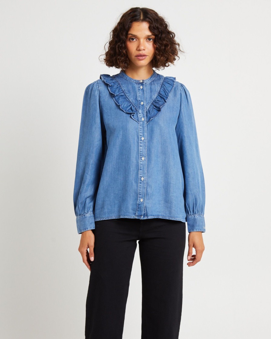 Best LEVIS Carinna Long Sleeve Blouse