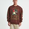 Wholesale MARKET Life Cycle Crewneck Jumper In Acorn Brown