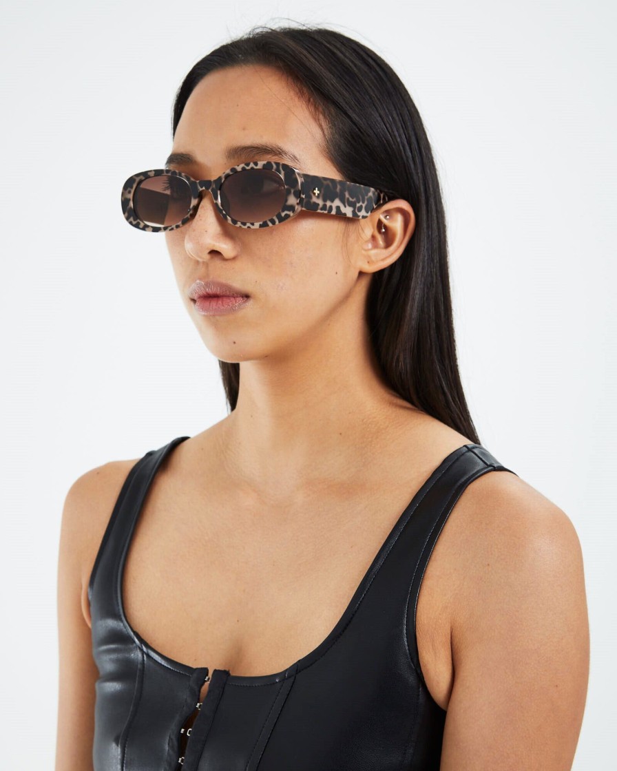 Best PETA AND JAIN Jones Sunglasses Mushroom Leopard