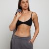 Online GENERAL PANTS CO. BASICS Luxe Knitted Bralette Black