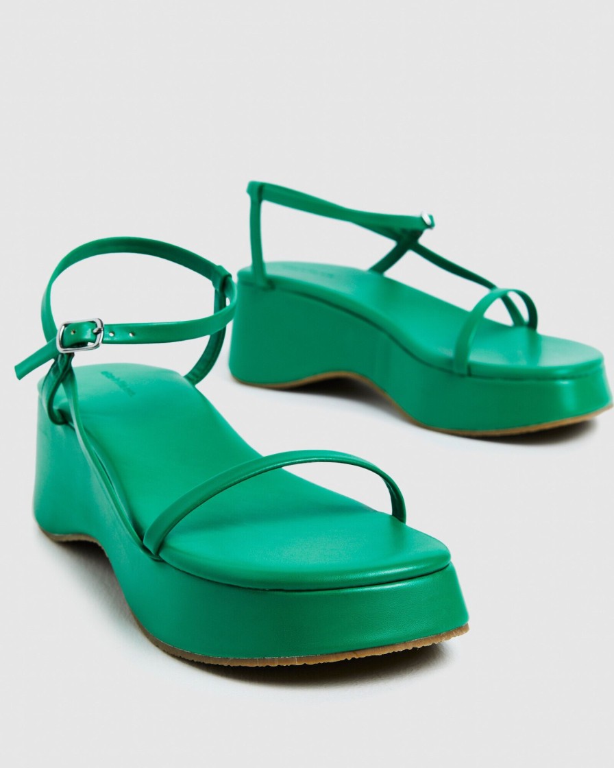 Best ALICE IN THE EVE Lola Flatform Sandals Fern Green