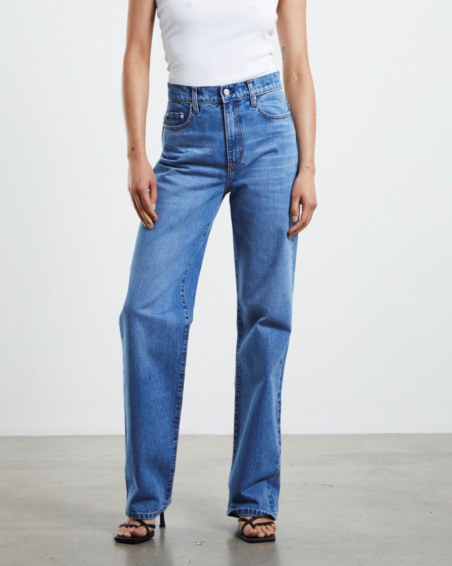 New NOBODY DENIM Lou Jeans Forever Blue