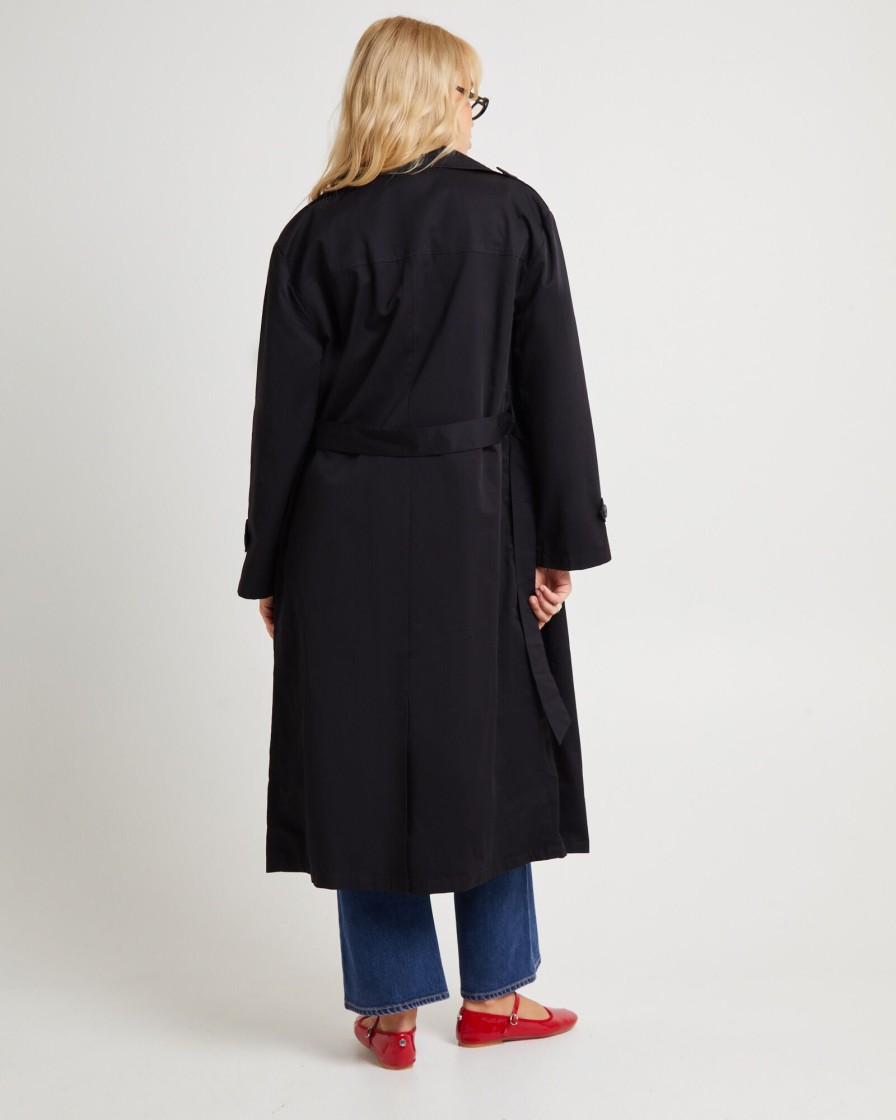 Hot SUBTITLED Tamika Trench Coat Black