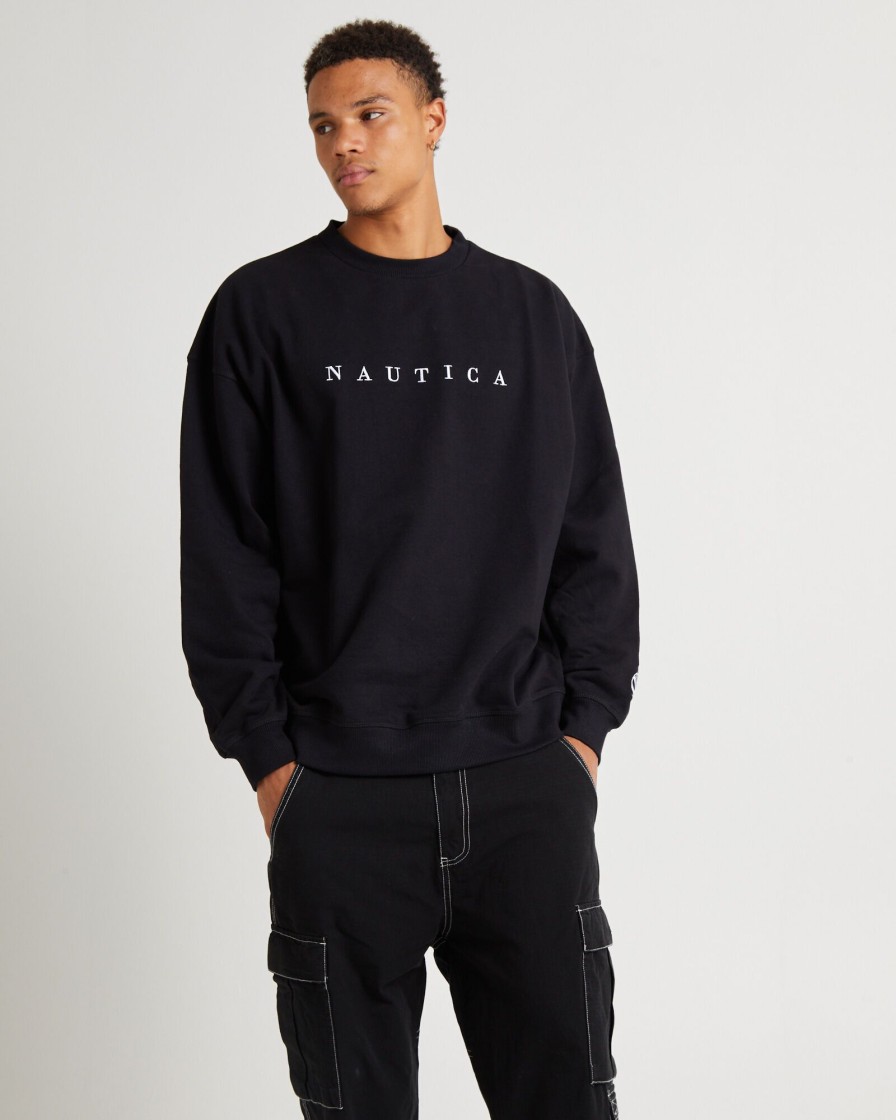 Clearance NAUTICA Lynche Sweatshirt Black