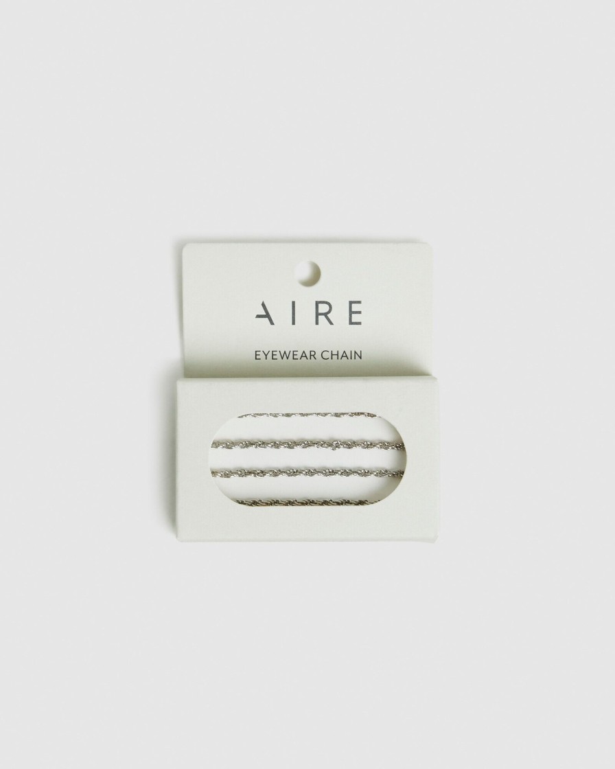 New AIRE Aire Metal Rope Chain Silver