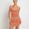 Wholesale INSIGHT Oasis Crochet Stripe Dress In Assorted