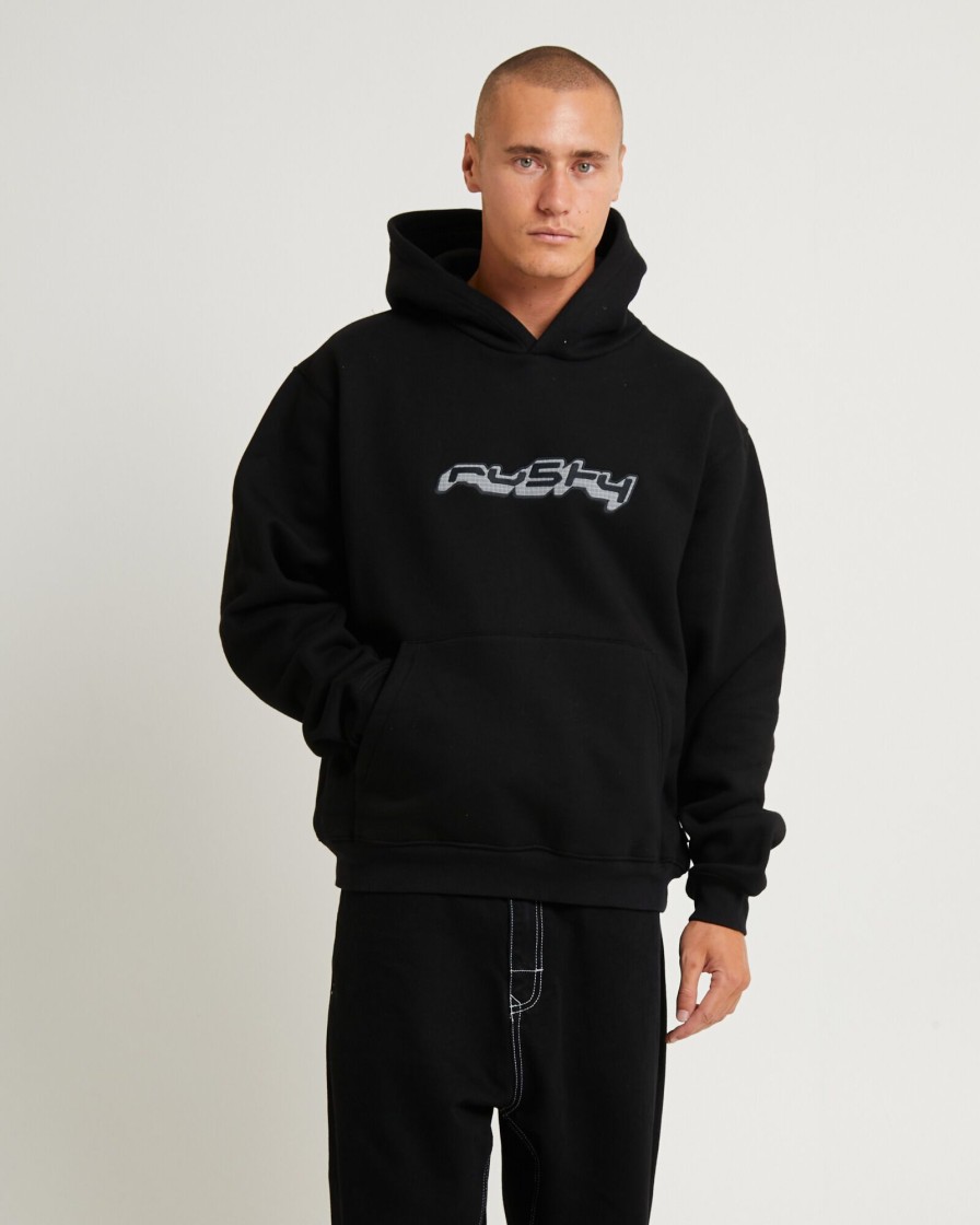 Online RUSTY Freeway Hooded Fleece Jumper Black