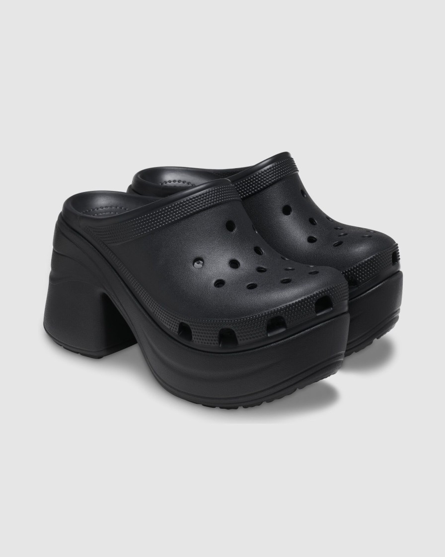 New CROCS Siren Clogs Black