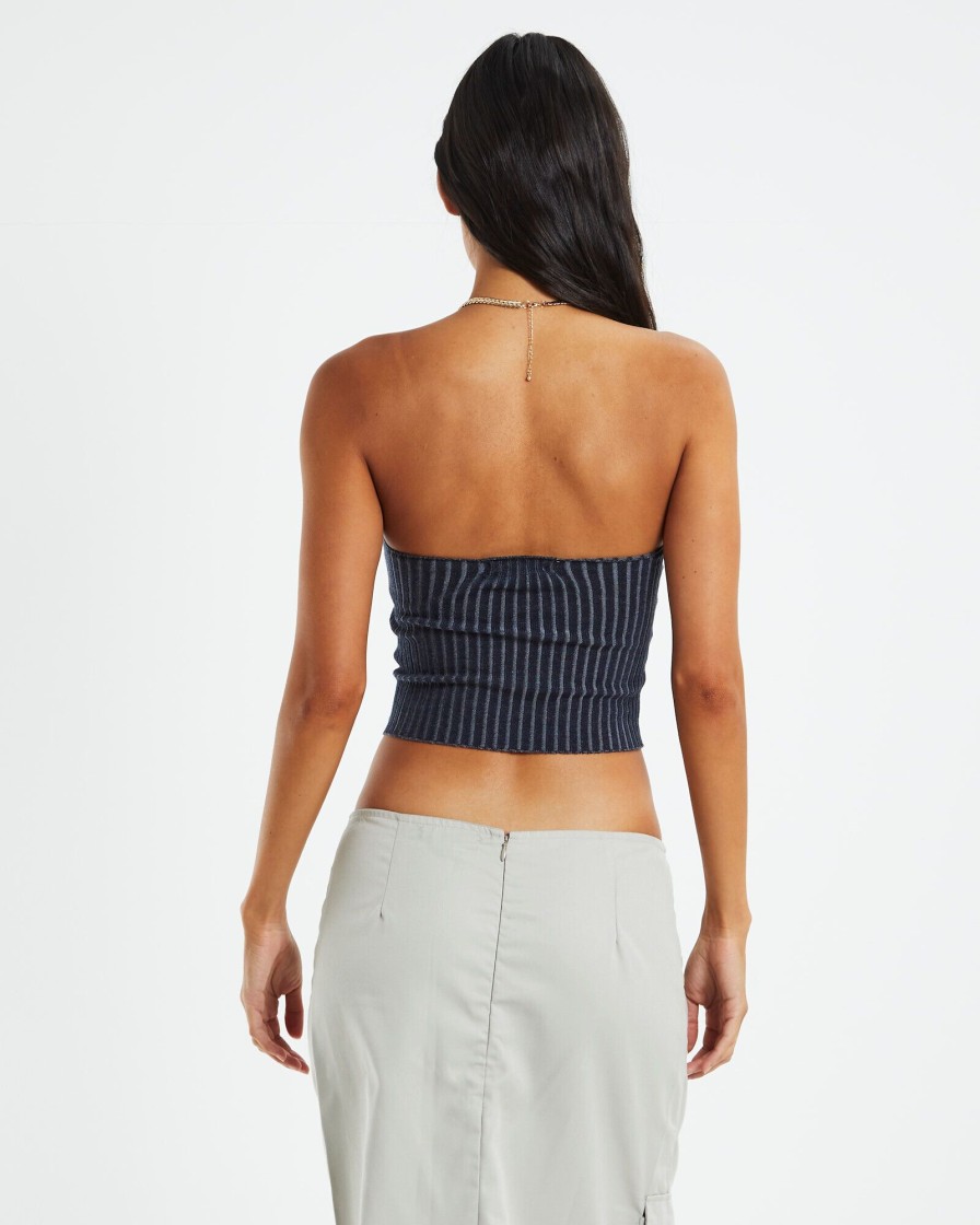 Best MOTEL ROCKS Sinan Tube Top Two Tone Navy