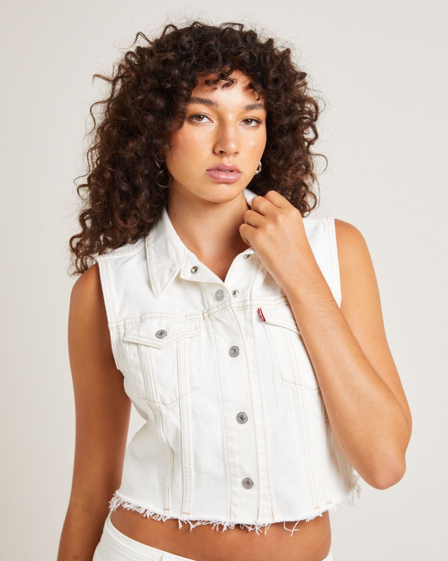 Wholesale LEVIS Xs Vest In The Cloud White