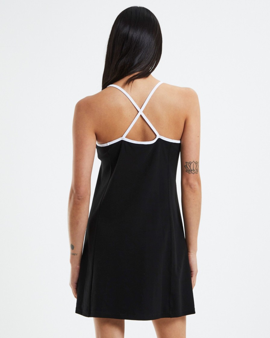 Hot X GIRL Basic Oval Logo Tennis Dress Black